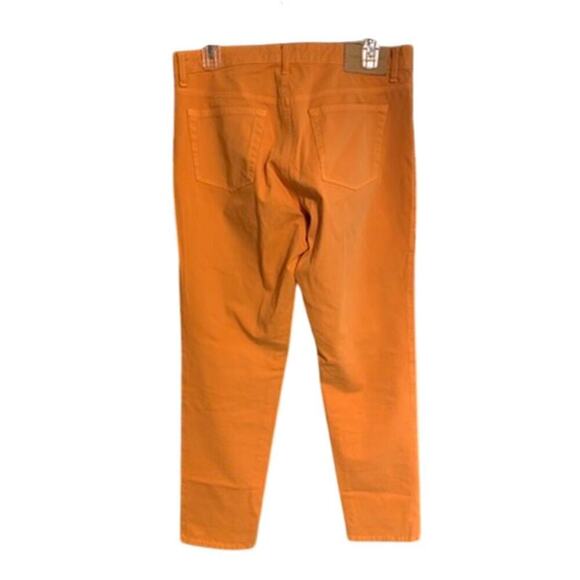 Fabrizio Gianni Orange Stretchy Classic Cut Jeans Size 10 - Picture 2 of 6